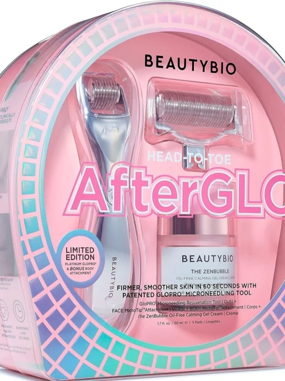 BeautyBio AfterGLO Head-to-Toe Set in Pink